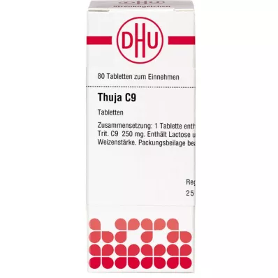 THUJA C 9 Comprimidos, 80 Cápsulas