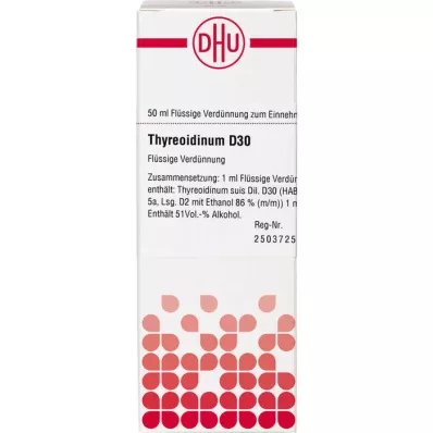 THYREOIDINUM Diluição D 30, 50 ml