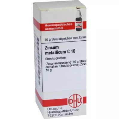 ZINCUM METALLICUM C 10 glóbulos, 10 g ZINCUM METALLICUM C 10 glóbulos, 10 g