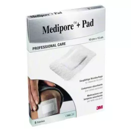 MEDIPORE+Pad 3M 10x15cm 3569NP Gesso, 5 unid