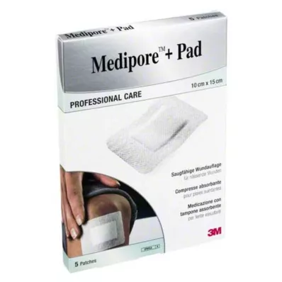 MEDIPORE+Pad 3M 10x15cm 3569NP Gesso, 5 unid MEDIPORE+Pad 3M 10x15cm 3569NP Gesso, 5 unid