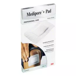 MEDIPORE+Pad 3M 10x20cm 3570NP gessos, 5 pcs