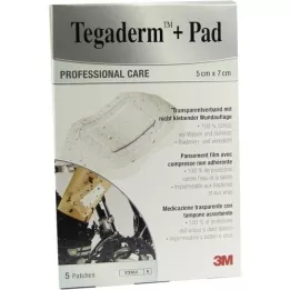 TEGADERM 3M Plus Pad 5x7 cm pré-fabricado compósito.3582NP, 5 pcs