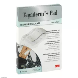 TEGADERM 3M Plus Pad 5x7 cm pré-fabricado compósito.3582NP, 5 pcs