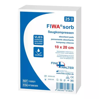 VERBANDKOMPRESSEN 10x20 cm, 25 peças VERBANDKOMPRESSEN 10x20 cm, 25 peças