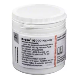 KREON 10.000 cápsulas duras com pellets com revestimento entérico, 200 unidades