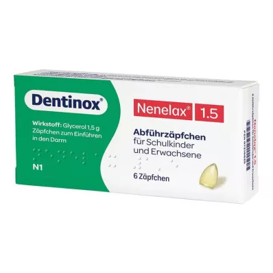 Supositórios Nene Lax 1.5 para Schulk, 6 unidades Supositórios Nene Lax 1.5 para Schulk, 6 unidades