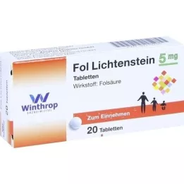 FOL Lichtenstein 5 mg comprimidos, 20 unid