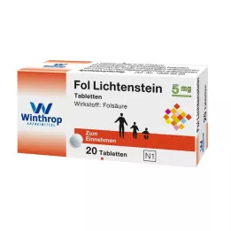 FOL Lichtenstein 5 mg comprimidos, 20 unid
