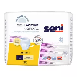 SENI Cuecas para incontinência Active Normal descartáveis L, 10 unidades
