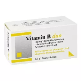 Comprimidos revestidos por película de vitamina B Duo, 20 unidades