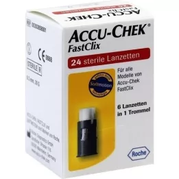 ACCU-CHEK Lancetas FastClix, 24 unidades