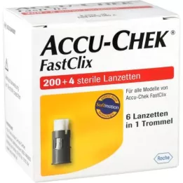 ACCU-CHEK Lancetas FastClix, 204 unidades