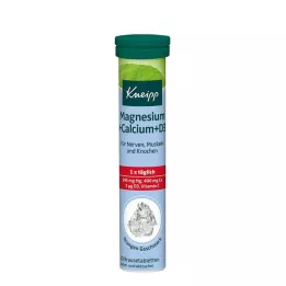 KNEIPP Comprimidos efervescentes de magnésio+cálcio, 20 cápsulas