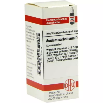 DHU Acidum carbolicum D 12 glóbulos, 10 g