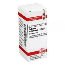CALCIUM SULFURICUM C 1000 glóbulos, 10 g