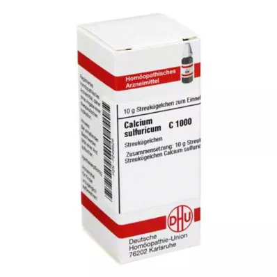 CALCIUM SULFURICUM C 1000 glóbulos, 10 g