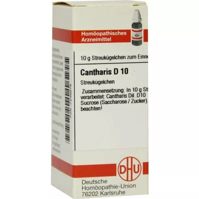 CANTHARIS D 10 glóbulos, 10 g CANTHARIS D 10 glóbulos, 10 g