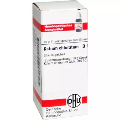 DHU Clorato de potássio D 10 glóbulos, 10 g DHU Clorato de potássio D 10 glóbulos, 10 g