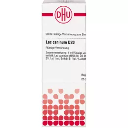 LAC CANINUM Diluição D 20, 20 ml