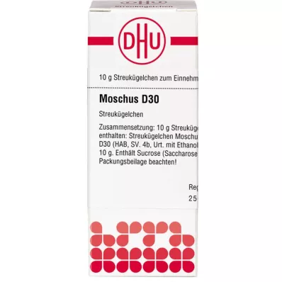 MOSCHUS D 30 glóbulos, 10 g