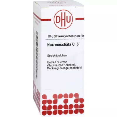 NUX MOSCHATA C 6 glóbulos, 10 g NUX MOSCHATA C 6 glóbulos, 10 g