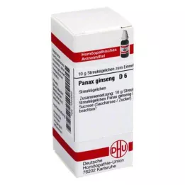 PANAX GINSENG D 6 glóbulos, 10 g