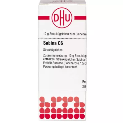 SABINA C 6 glóbulos, 10 g