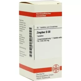 ZINGIBER D 30 Comprimidos, 80 Cápsulas