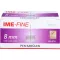 IME-Cânula universal fina para caneta 31 G 8 mm, 100 unidades