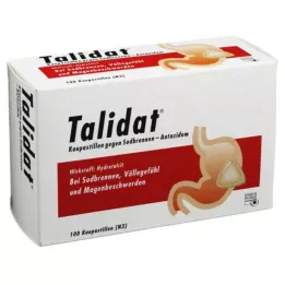 TALIDAT Pastilhas mastigáveis contra a azia, 100 unidades