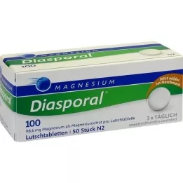 MAGNESIUM DIASPORAL 100 pastilhas, 50 unid