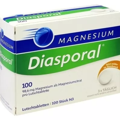 MAGNESIUM DIASPORAL 100 pastilhas, 100 unid