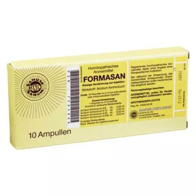 Ampolas de injeção Formasan, 10X2 ml Ampolas de injeção Formasan, 10X2 ml