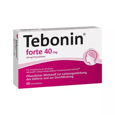 TEBONIN forte 40 mg comprimidos revestidos por película, 60 unid