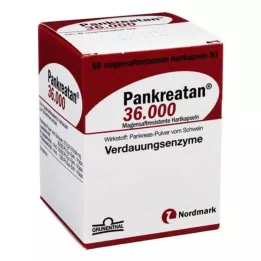 PANKREATAN 36.000 cápsulas duras gastro-resistentes, 50 unidades