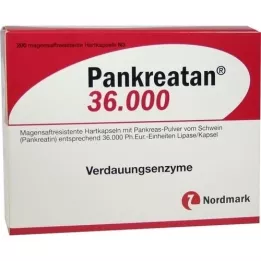 PANKREATAN 36 000 cápsulas duras gastro-resistentes, 200 unidades