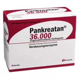 PANKREATAN 36 000 cápsulas duras gastro-resistentes, 200 unidades