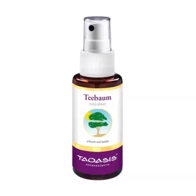 Spray para pés de tea tree orgânico, 50 ml