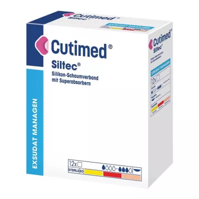 CUTIMED Penso de espuma Siltec 10x20 cm não adesivo, 12 unidades