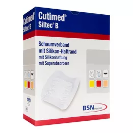 CUTIMED Penso de espuma Siltec B 7,5x7,5 cm com adesivo, 12 unidades