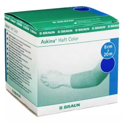 ASKINA Ligadura adesiva cor 8 cmx20 m azul, 1 pc