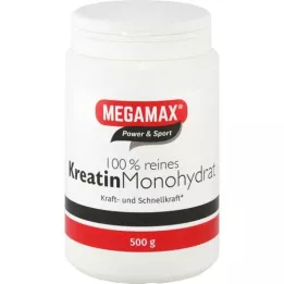 KREATIN MONOHYDRAT 100% Megamax em pó, 500 g