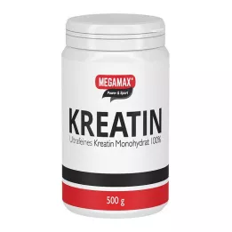 KREATIN MONOHYDRAT 100% Megamax em pó, 500 g