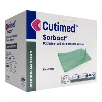 CUTIMED Compressas Sorbact 4x6 cm, 42 unidades