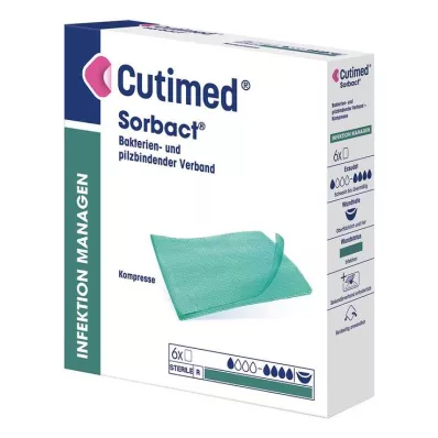 CUTIMED Compressas Sorbact 7x9 cm, 6 unidades