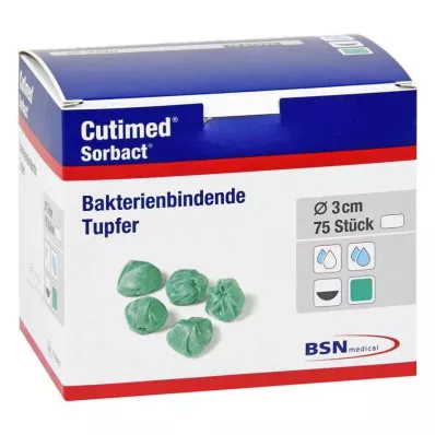 Cotonetes Cutimed Sorbact tamanho noz, 75 unidades Cotonetes Cutimed Sorbact tamanho noz, 75 unidades