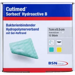 CUTIMED Sorbact Hydroactive B Gel-V.7x8,5 cm adesivo, 12 unid