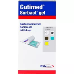 CUTIMED Compressas de gel Sorbact 7,5x15 cm, 12 unidades