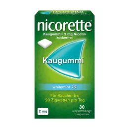 NICORETTE Pastilha elástica 2 mg hortelã branca, 30 unid